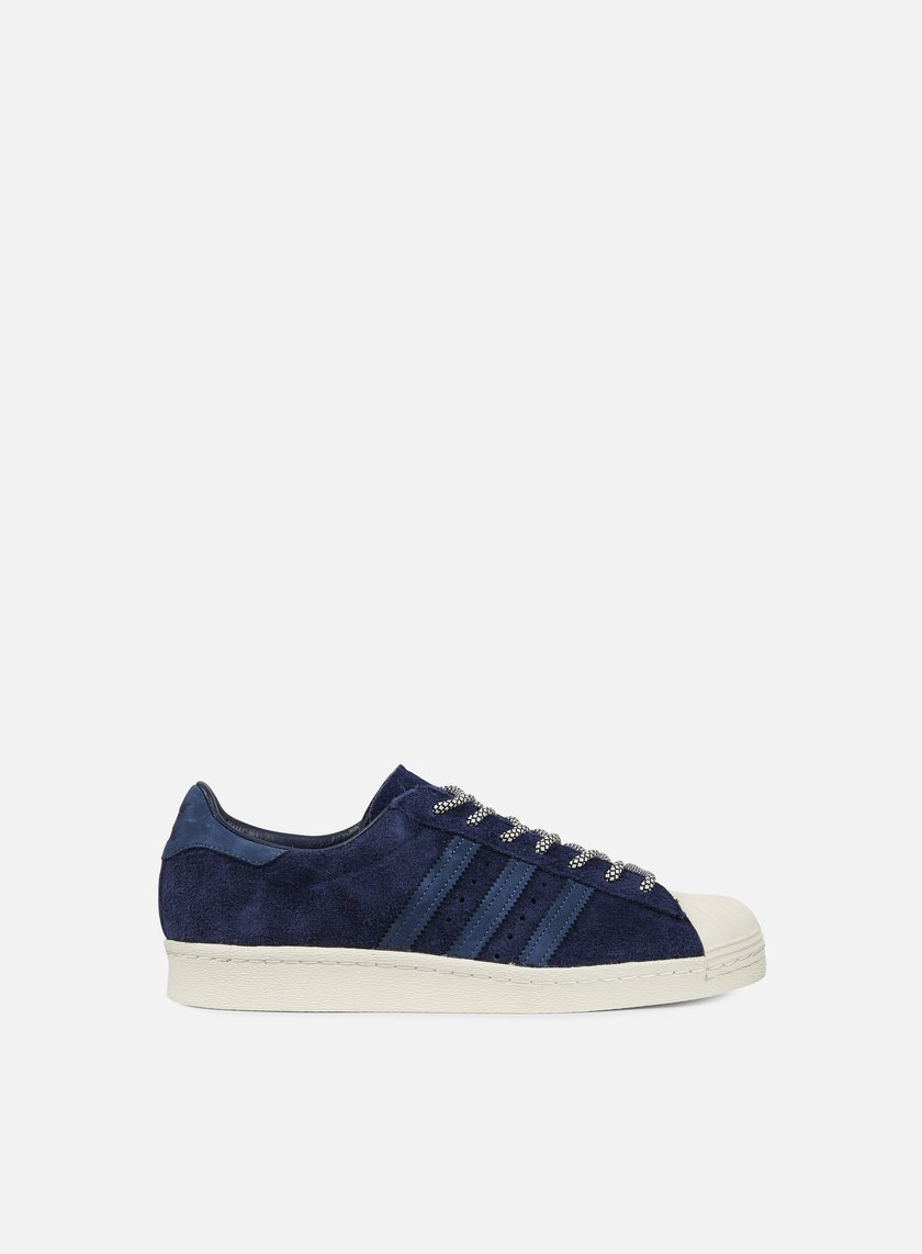 Adidas Superstar 80s (Core Black & Blue) End Clothing