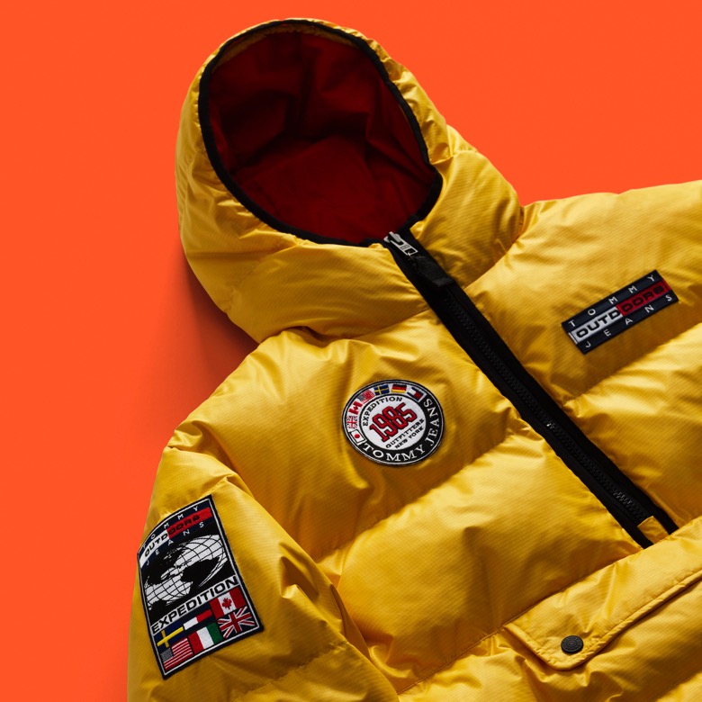 tommy jeans outdoors puffer